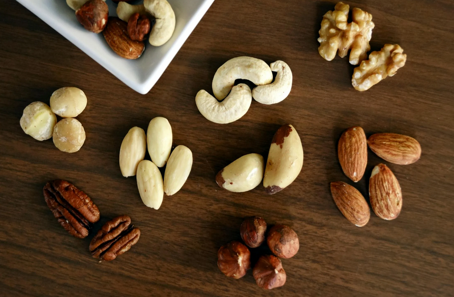 Nuts like, walnuts, cashew nuts, almonds, hazelnuts provide many great health benefits.