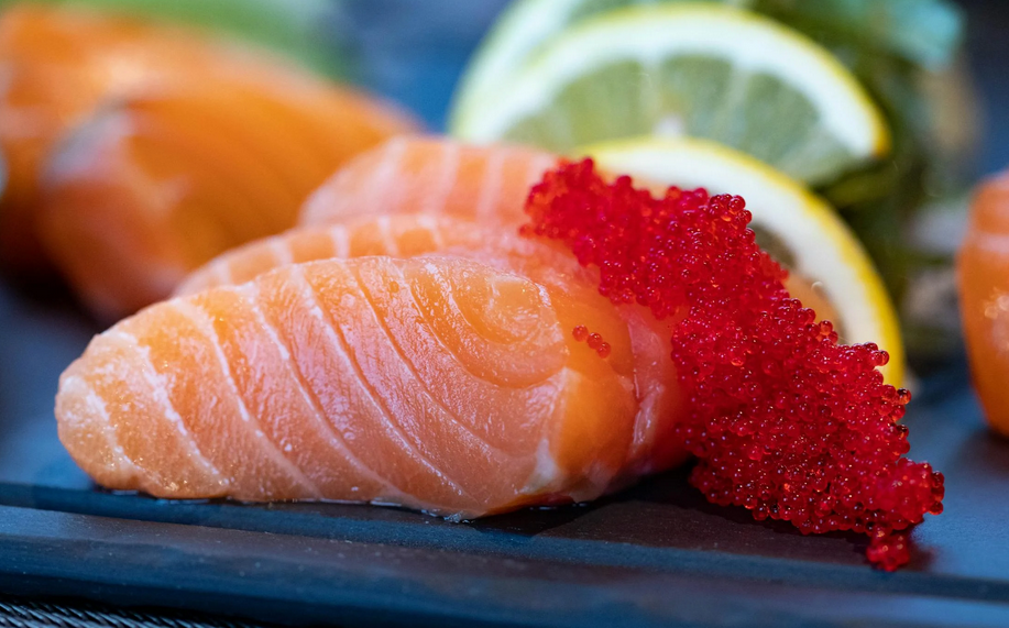 A piece of fresh salmon, best option to provide the omega 3 in your diet.